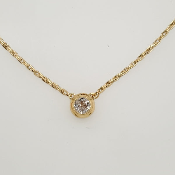 14Kt Yellow Gold Diamond Necklace