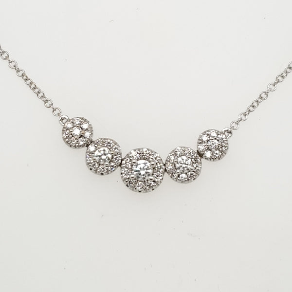 14kt White Gold and Diamond Necklace