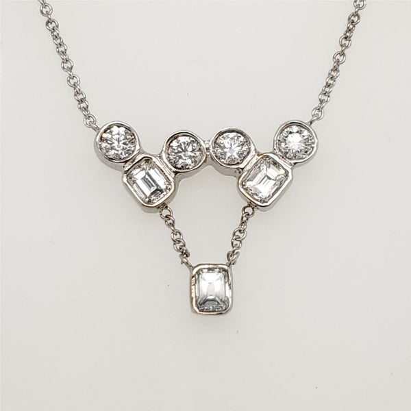 14kt White Gold and Diamond Pendant Necklace