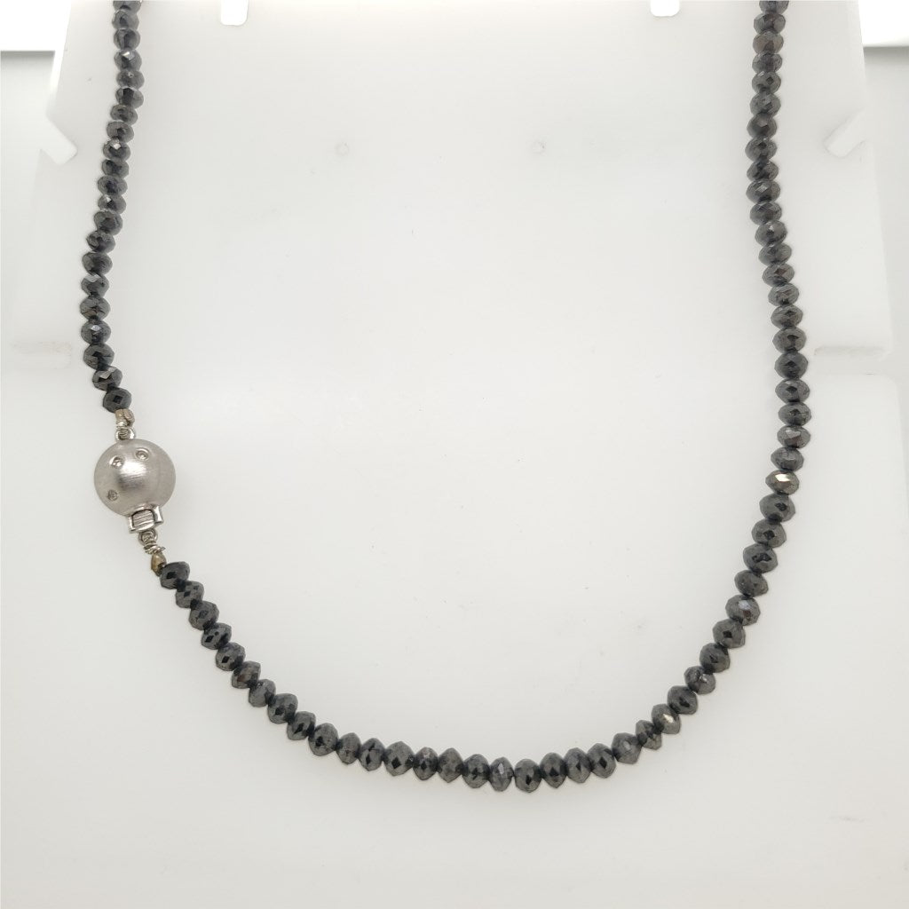47.84 Carat Black Diamond Necklace