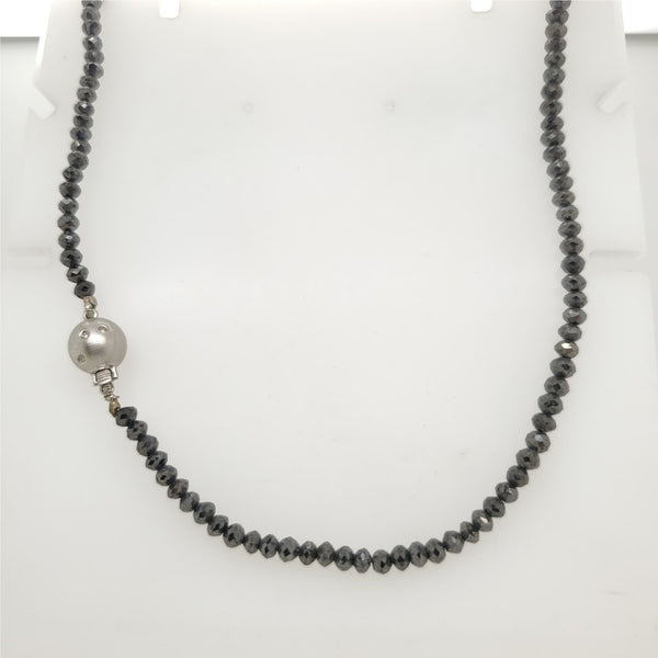 47.84 Carat Black Diamond Necklace