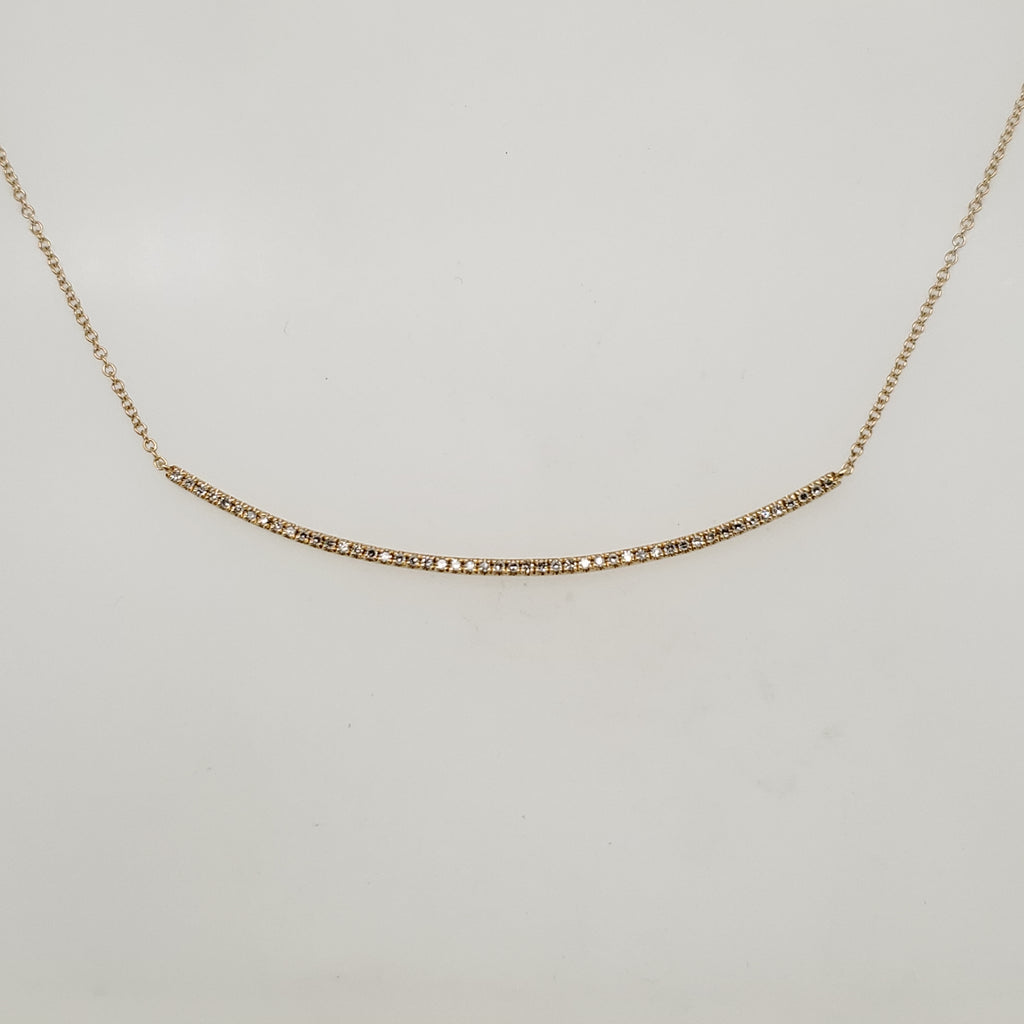14kt Yellow Gold Diamond Neckalce
