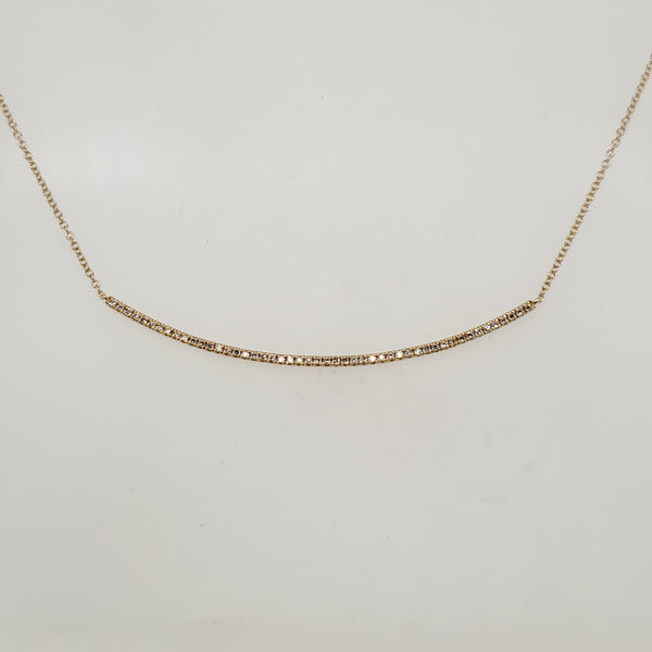 14kt Yellow Gold Diamond Neckalce