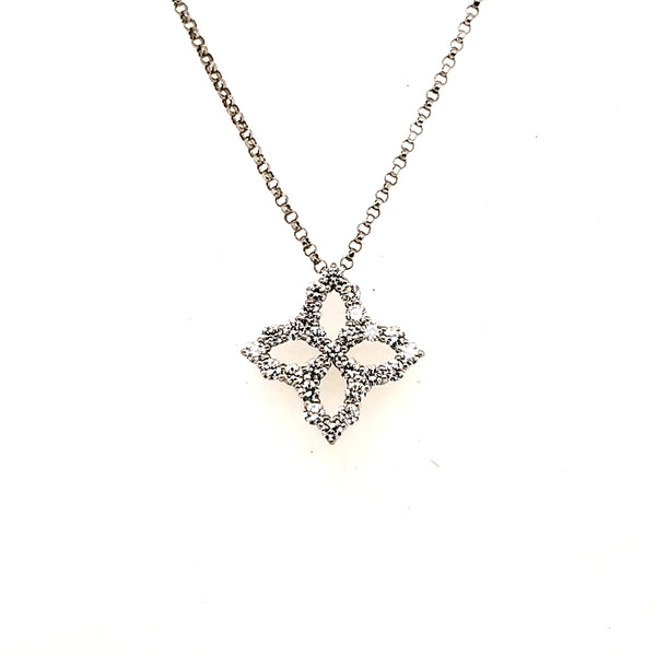 Pre-owned Roberto Coin Diamond Pendant Necklace