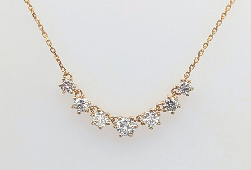 14K Yellow Gold 1.01ctw Diamond Necklace