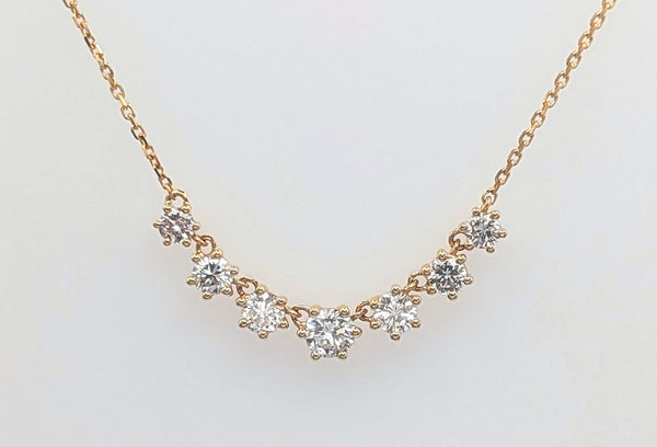 14K Yellow Gold 1.01ctw Diamond Necklace