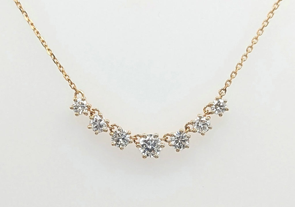 14K Yellow Gold 0.91ctw Diamond Necklace