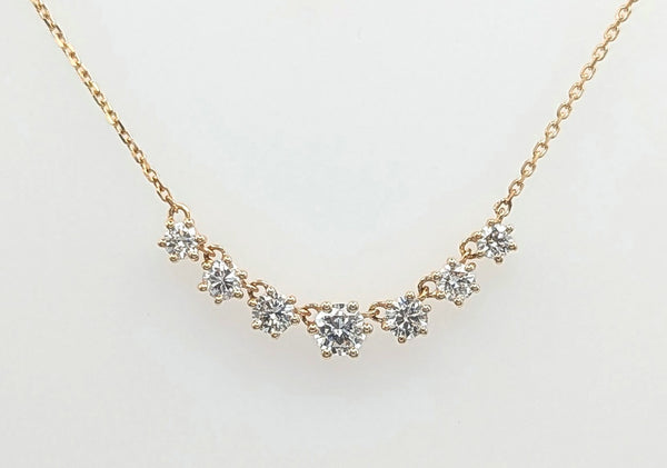 14K Yellow Gold 0.91ctw Diamond Necklace