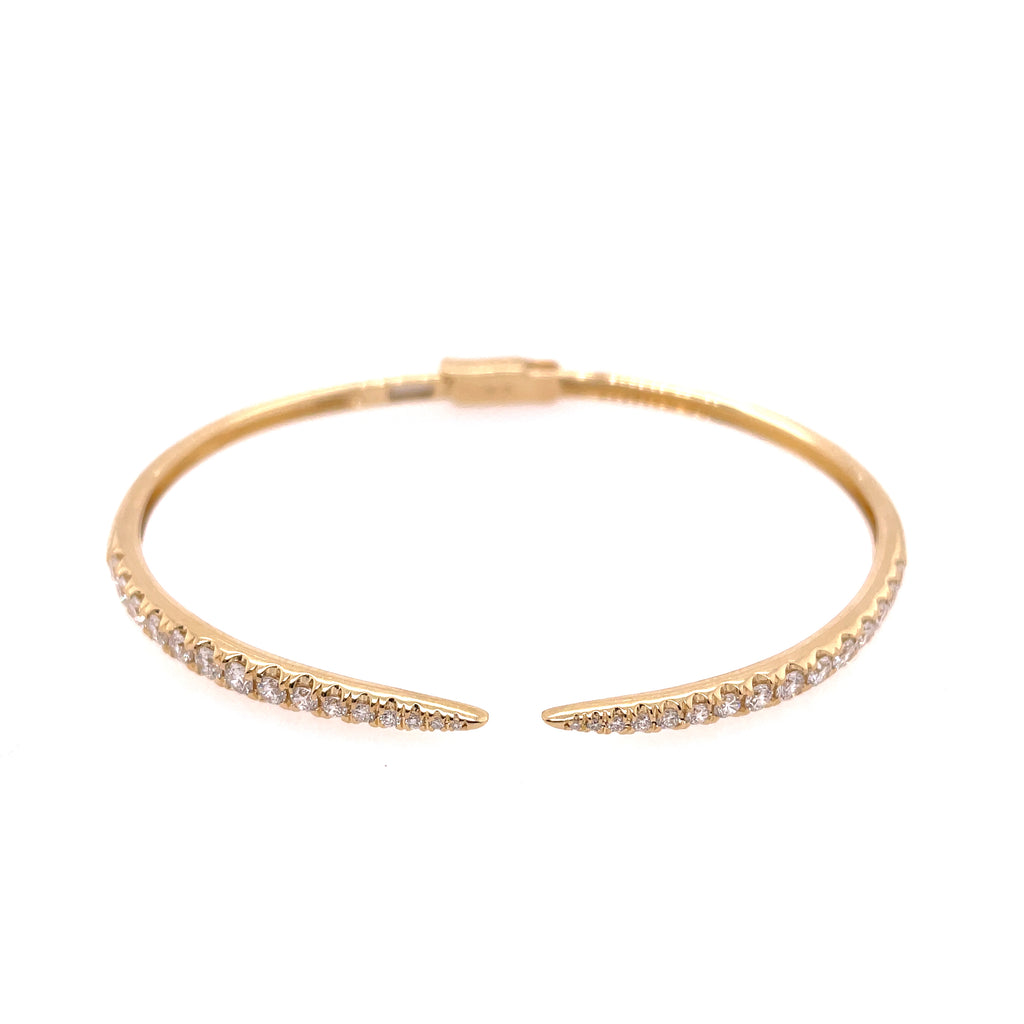 14kt Yellow Gold Diamond Bangle Bracelet