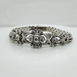 Vintage 1950s 14kt White Gold Diamond Bracelet