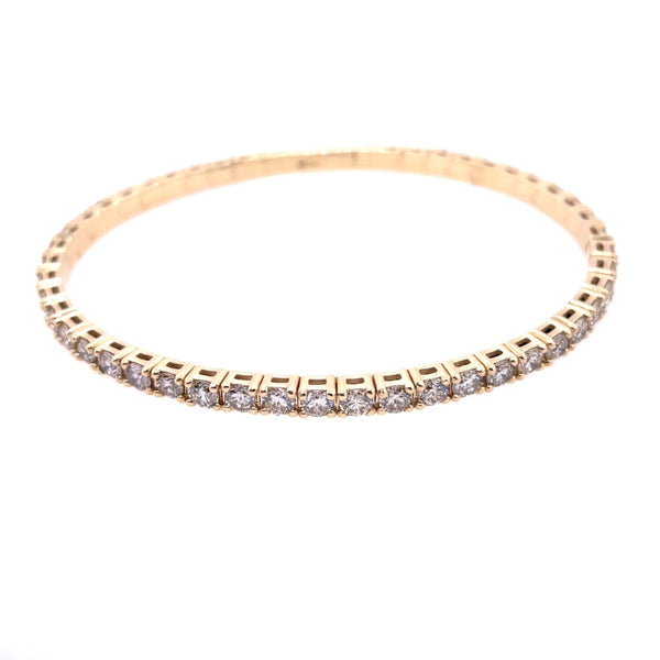 14kt Yellow Gold Diamond Bangle Bracelet