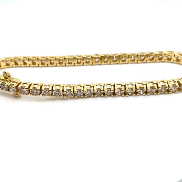 14kt Yellow Gold 7.20 Ctw Diamond Tennis Bracelet