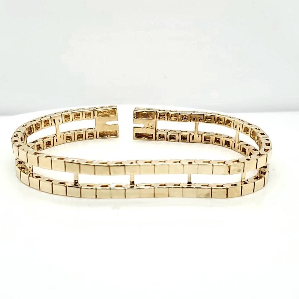 14kt Yellow Gold Tennis Bracelet Jacket