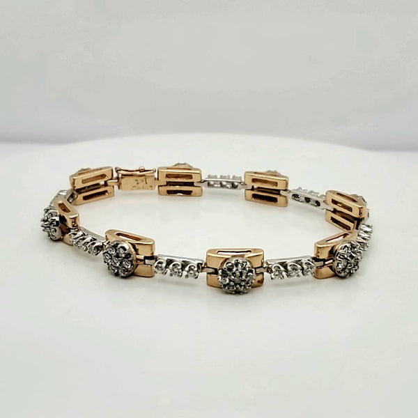 14kt Yellow Gold Diamond Bracelet