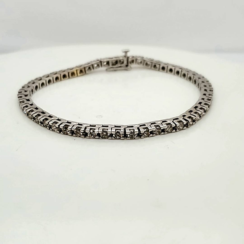 14kt White Gold Diamond Tennis Bracelet