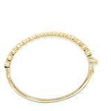 0.78 Ctw 14kt Yellow Gold ""Dotty"" Bangle Diamond Bracelet