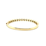 0.78 Ctw 14kt Yellow Gold ""Dotty"" Bangle Diamond Bracelet