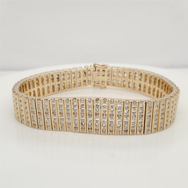 18Kt Yellow Gold and Diamond Bracelet