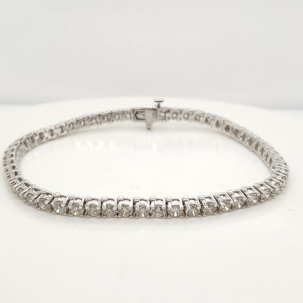 14kt White Gold 6.00 Carat Diamond Tennis Bracelet