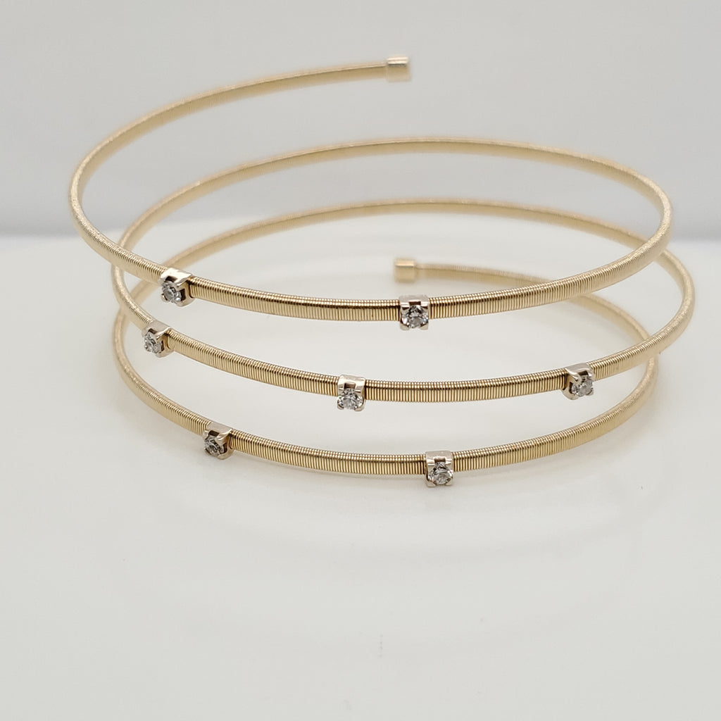 14kt Yellow gold and Diamond Bracelet