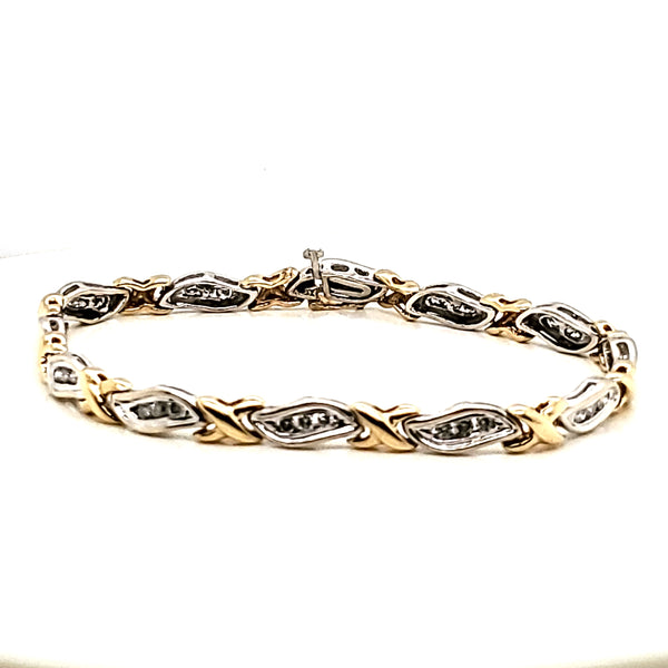 14kt Gold and Diamond Bracelet