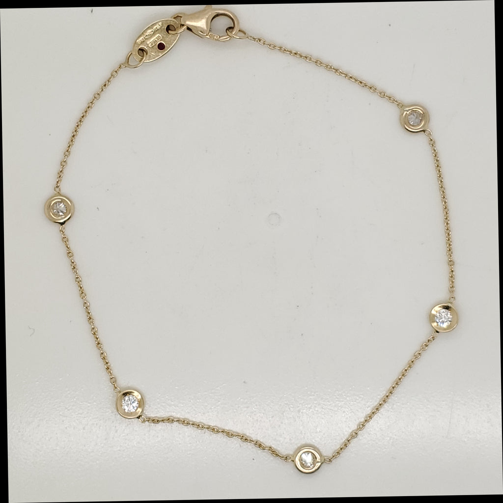 Roberto Coin 18kt Yellow Gold and Diamond Bracelet