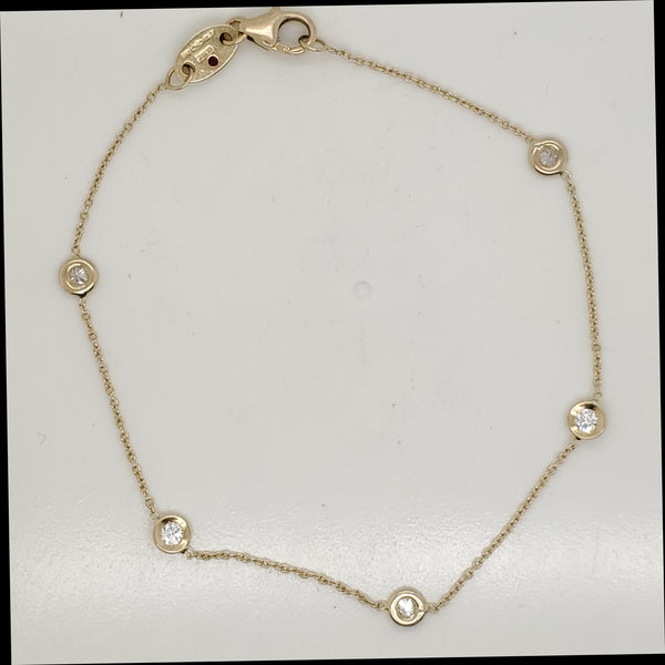 Roberto Coin 18kt Yellow Gold and Diamond Bracelet