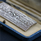 Important Art Deco Platinum and Diamond Brooch