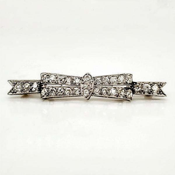 Art Deco Platinum and Diamond Brooch