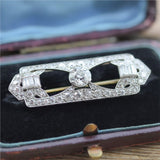 Art Deco Platinum and Diamond Brooch