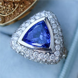 14kt Gold Tanzanite and Diamond Ring