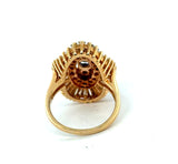 14kt Yellow Gold Sapphire and Diamond Ballerina Ring