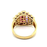18kt Yellow Gold Tourmaline And Diamond Fashion Ring