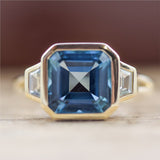 14kt Yellow Gold Blue Topaz Ring