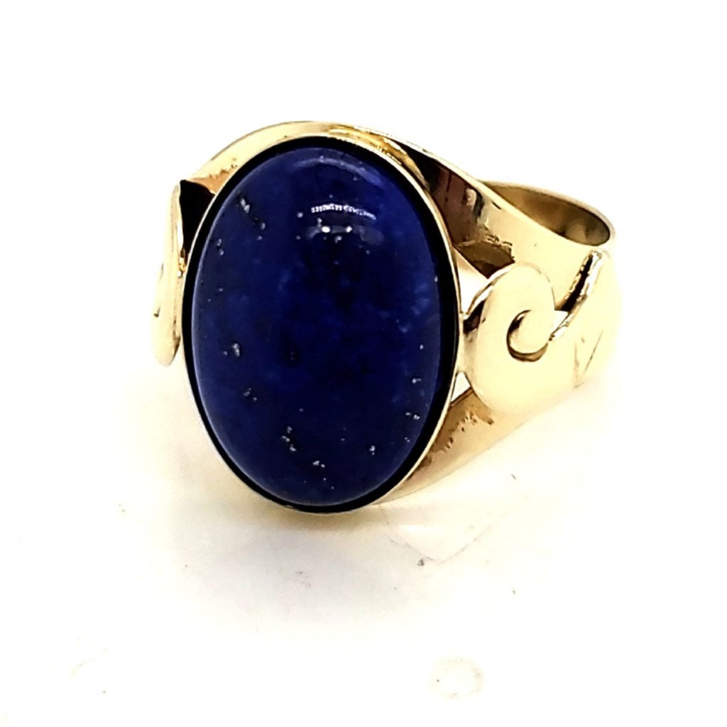 14Kt Yellow Gold Lapis Ring