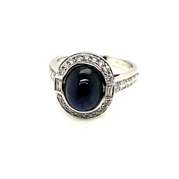 Spark 18kt White Gold Sapphire and Diamond Ring