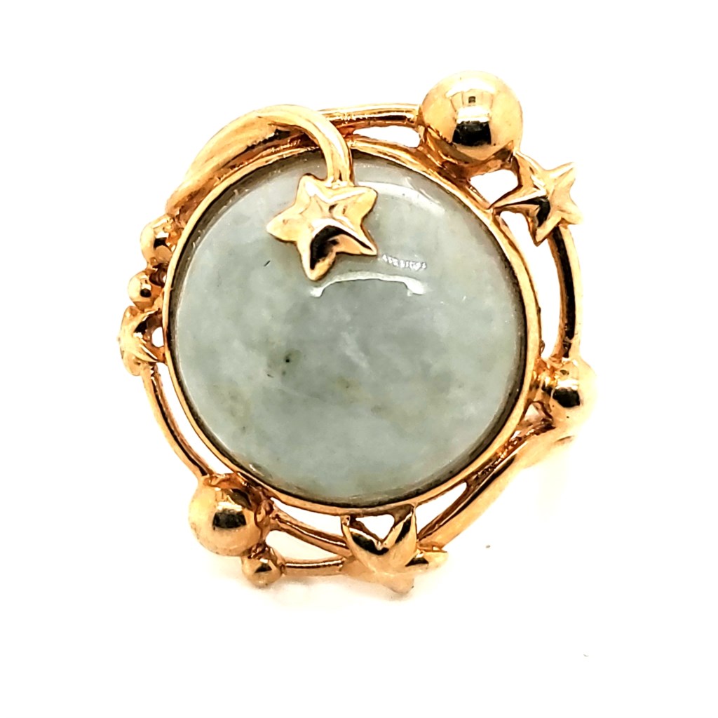 14kt Yellow Gold Jade Ring