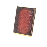 Victorian 14Kt Yellow Gold Carved Figure Hard Stone Cameo Ring