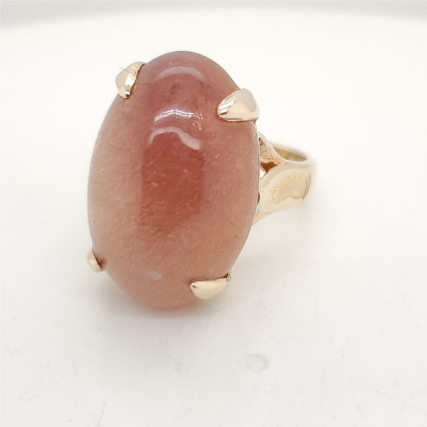 14kt Yellow Gold Red Rutilated Quartz Ring