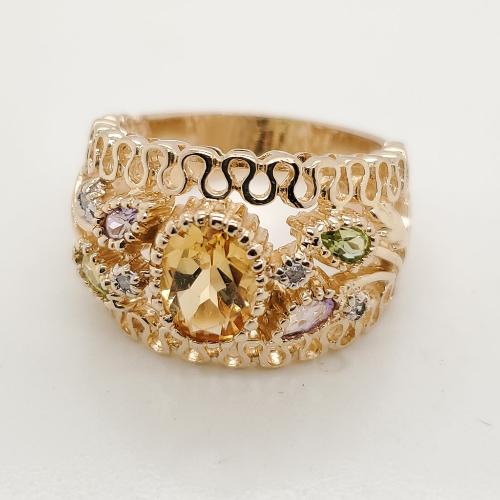 14kt Yellow Gold Gemstone Ring
