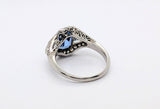 Platinum Cornflower Blue Ceylon Sapphire Ring