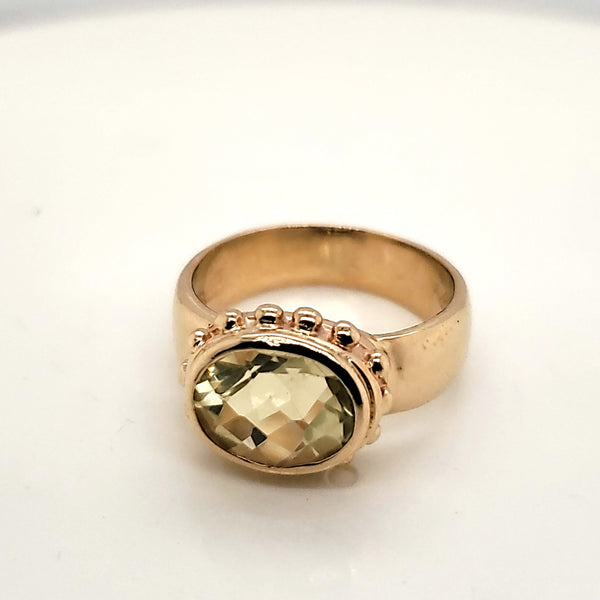 14kt Yellow Gold Citrine Ring