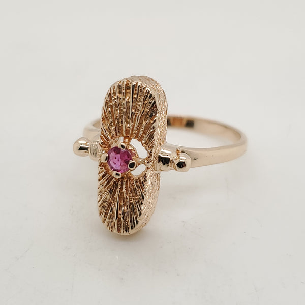 Vintage 14kt Yellow Gold and Ruby Ring