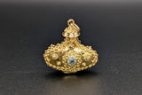 18kt Yellow Gold Etruscan Revival Fob Pendant Charm