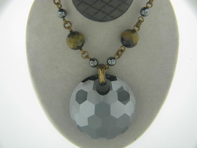 Stephen Dweck Tigers Eye And Hematite Necklace