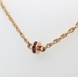 14kt Yellow Gold Ruby Collette Necklace