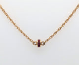 14kt Yellow Gold Ruby Collette Necklace