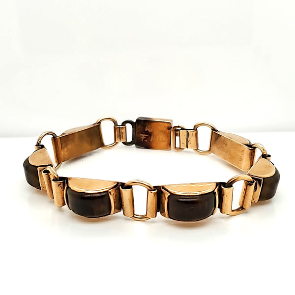 Ferenk Kiss 14kt GoldHand Made Tortoise Shell Bracelet