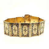 Antique 14kt Yellow Gold Fold Up Bracelet