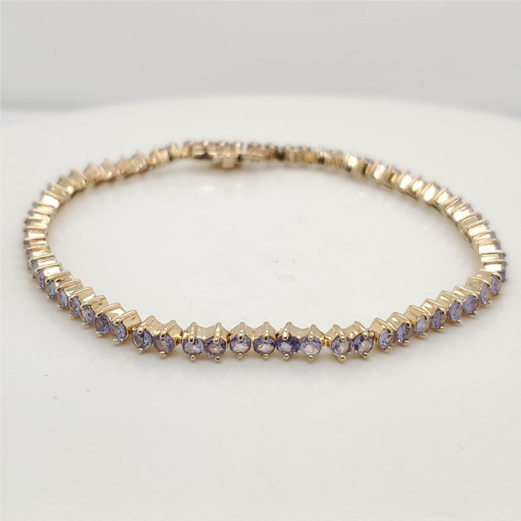 14kt Yellow Gold Tanzanite Bracelet